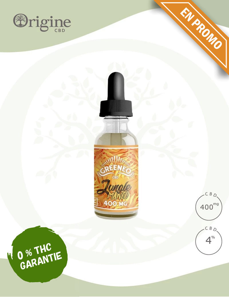 E-liquide Jungle Mango 400mg 4 % CBD E-liquide Jungle Mango 400mg 4 % CBD