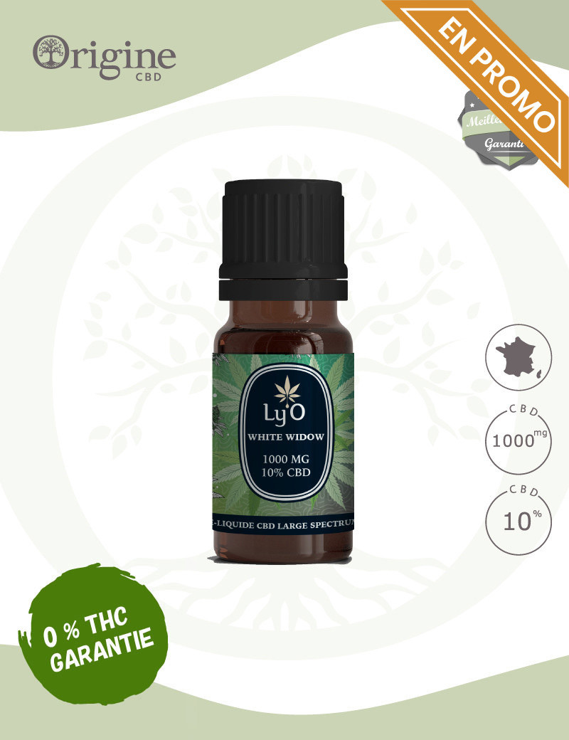 E-Liquide White Widow 1000mg 10 % CBD Ly'O E-Liquide White Widow 1000mg 10 % CBD Ly'O